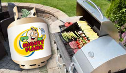 Gas grill propane cylinder exchange safety tips