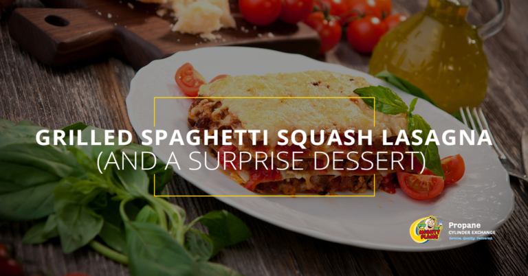 Grilled Spaghetti Squash Lasagna (and a Surprise Dessert)